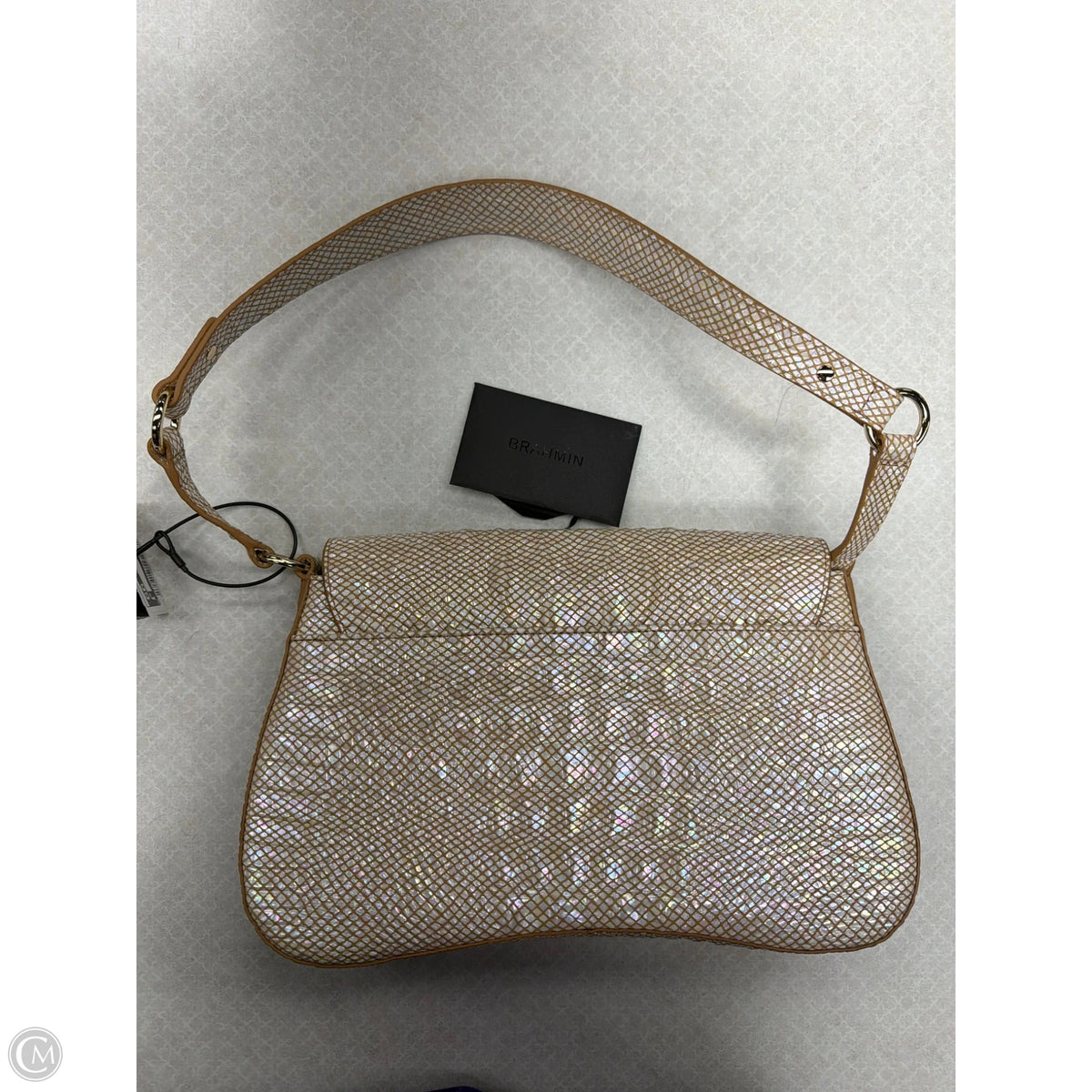 Handbag Designer By Brahmin, Size: Medium