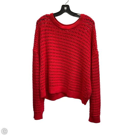 Sweater By Gap In Red, Size: Xxl