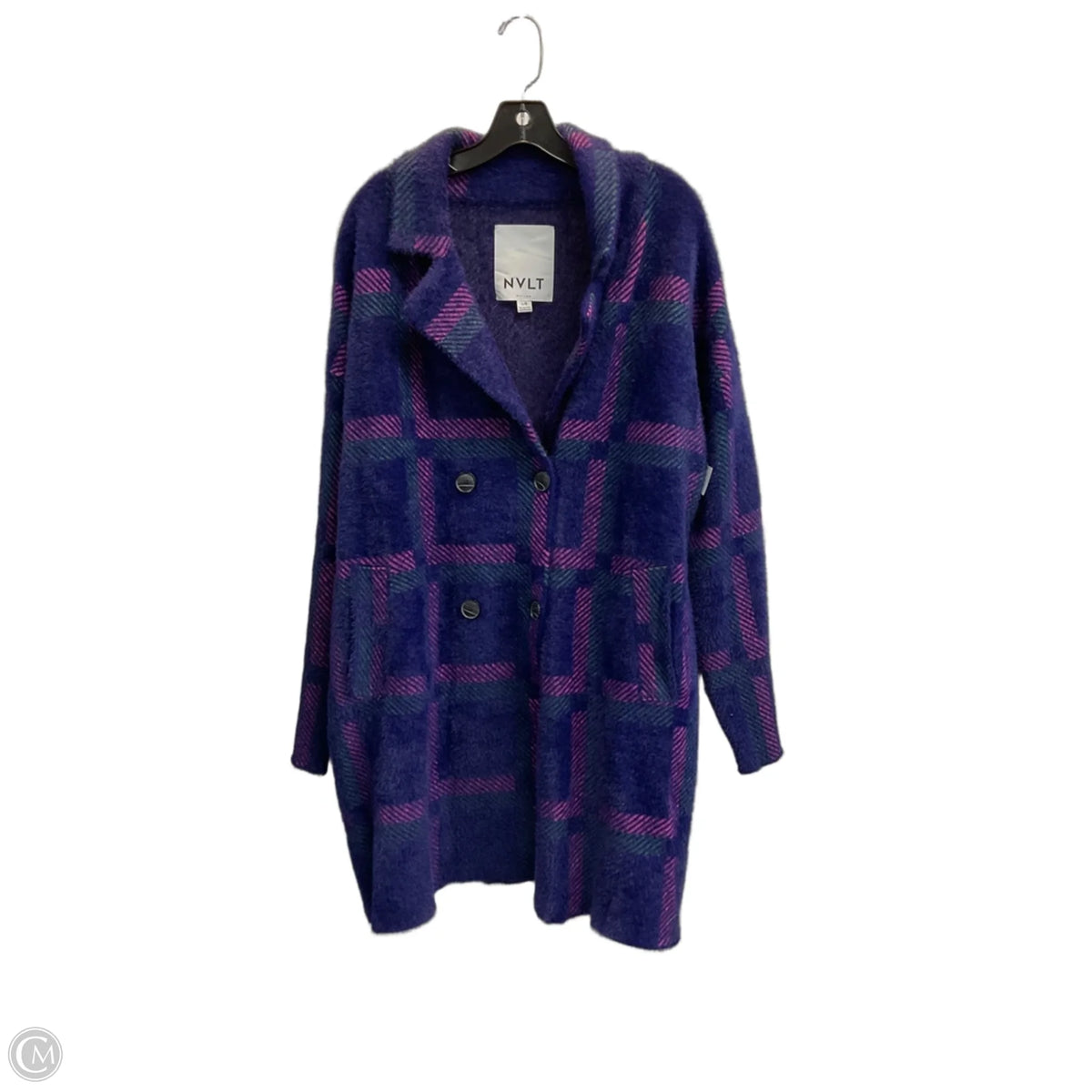 Jacket Fleece By Cma In Plaid Pattern, Size: L