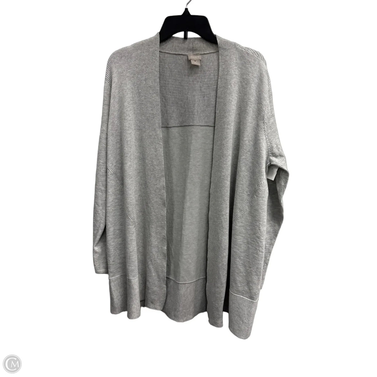 Cardigan By Chicos In Grey, Size: Lp