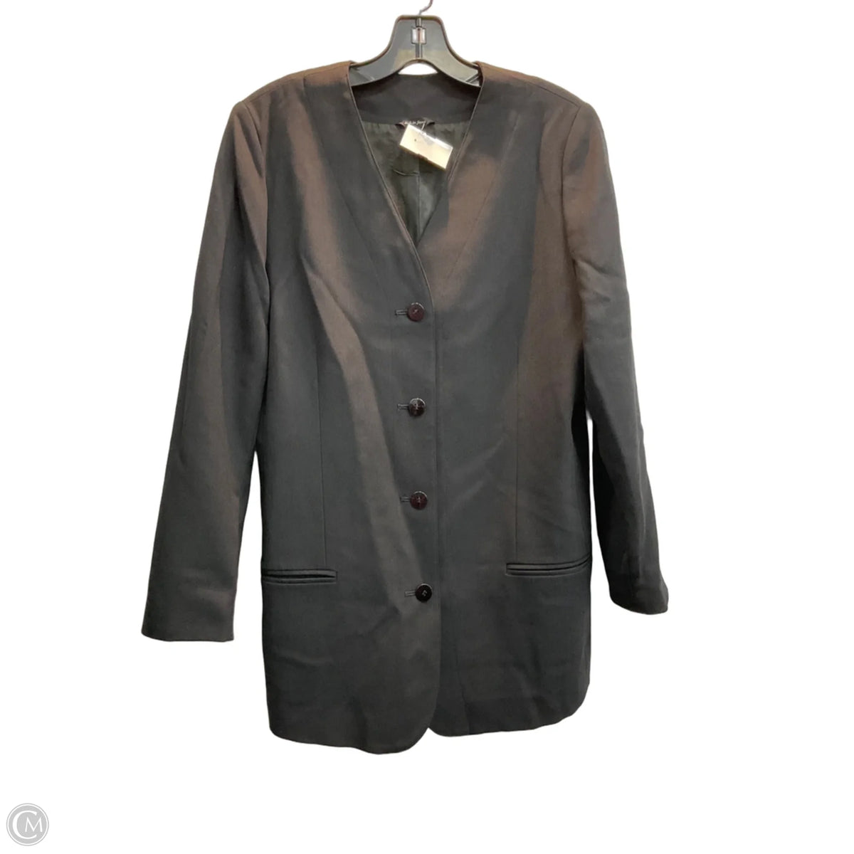 Blazer By Clothes Mentor In Black, Size: M