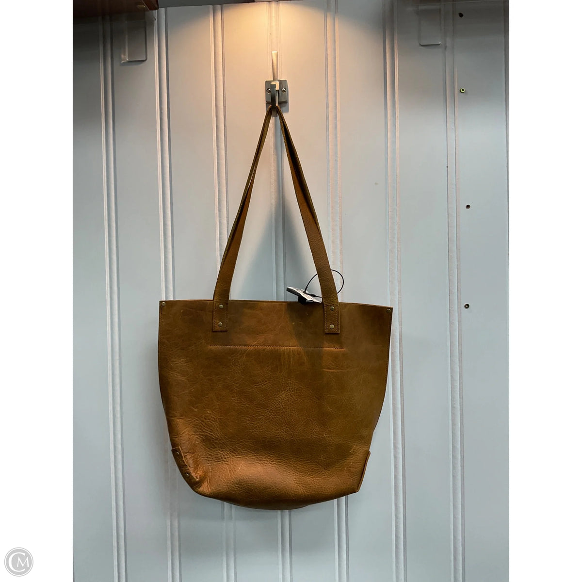 Tote Leather By Clothes Mentor, Size: Medium