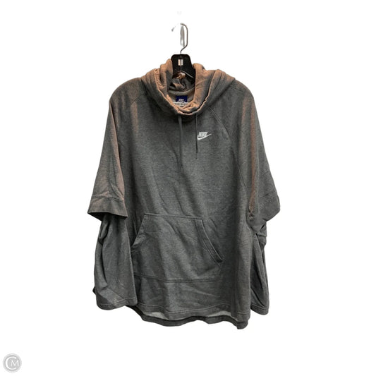 Athletic Top Short Sleeve By Nike Apparel In Grey, Size: M