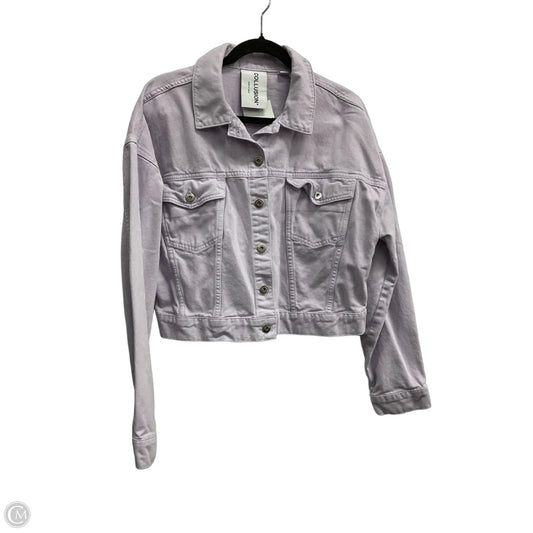 Jacket Denim By Clothes Mentor In Purple, Size: M