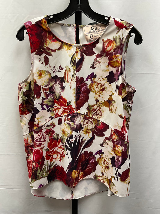 Top Sleeveless By G By Giuliana In Floral Print, Size: L