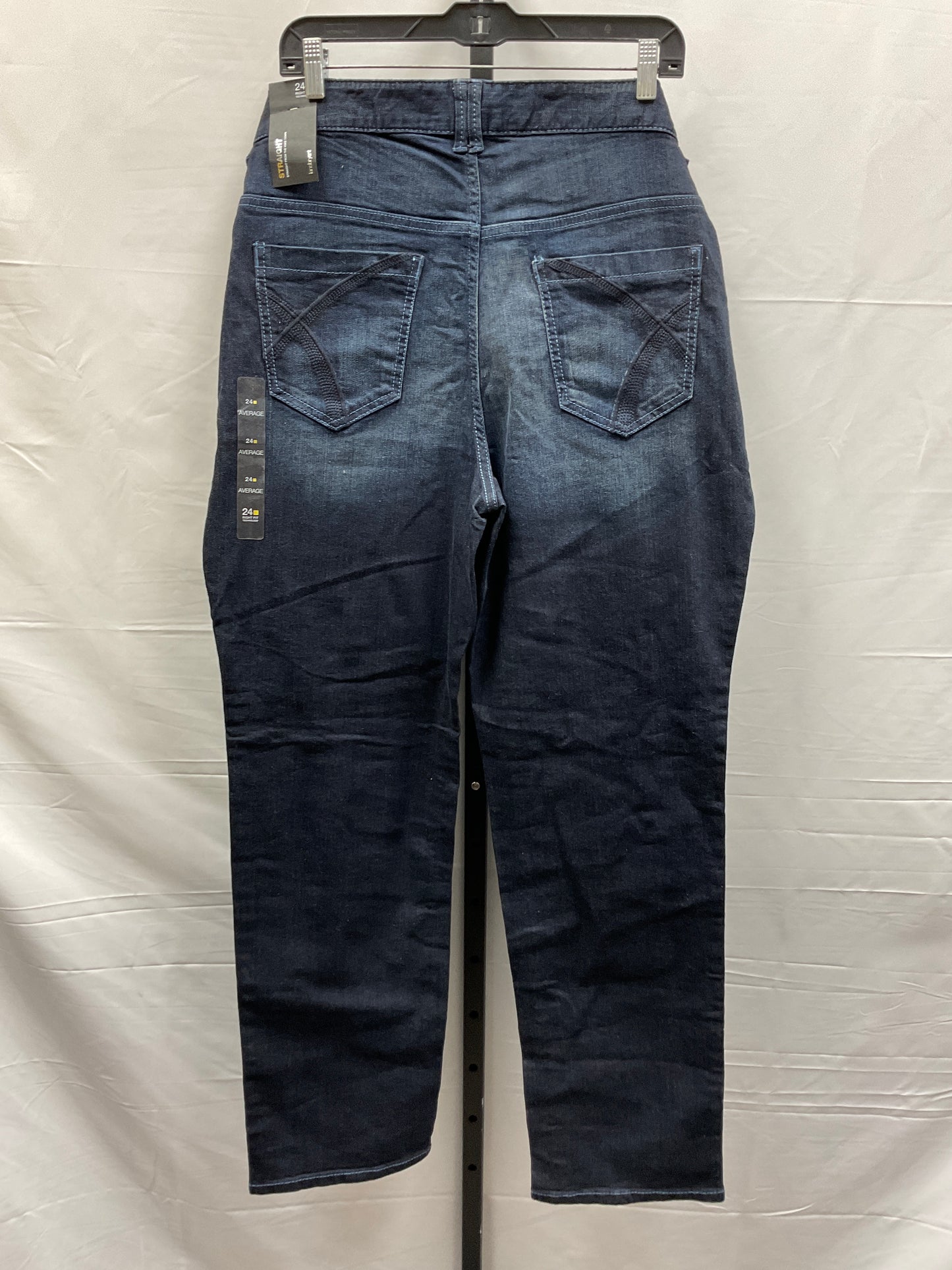 Blue Denim Jeans Straight Lane Bryant, Size 24