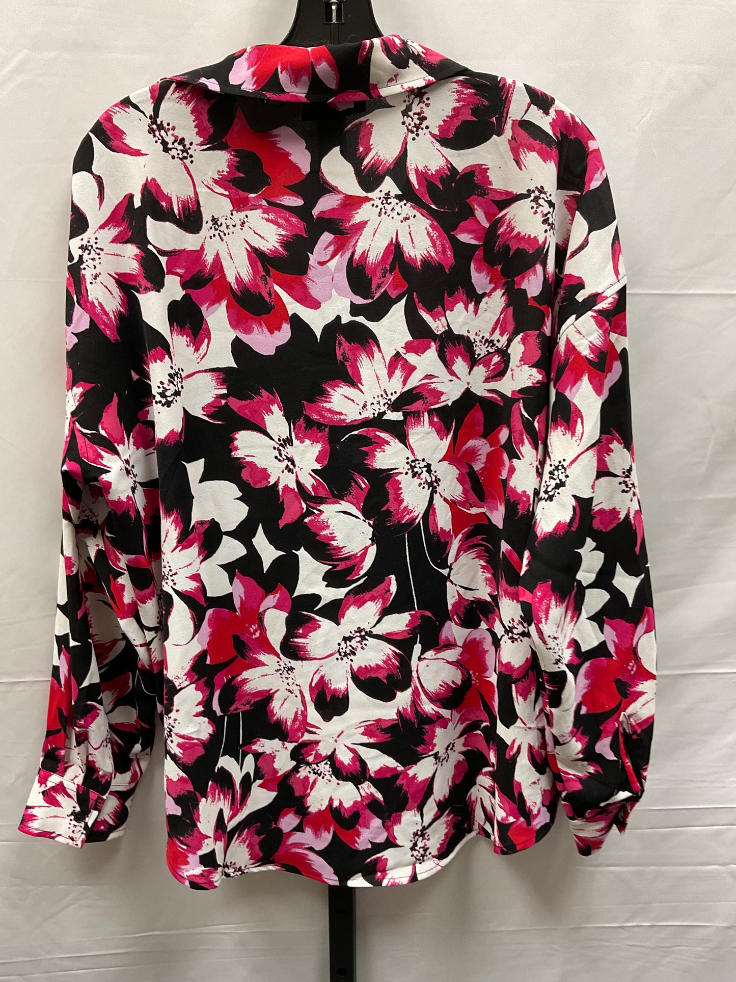 Black & Pink Top Long Sleeve Rafaella, Size M