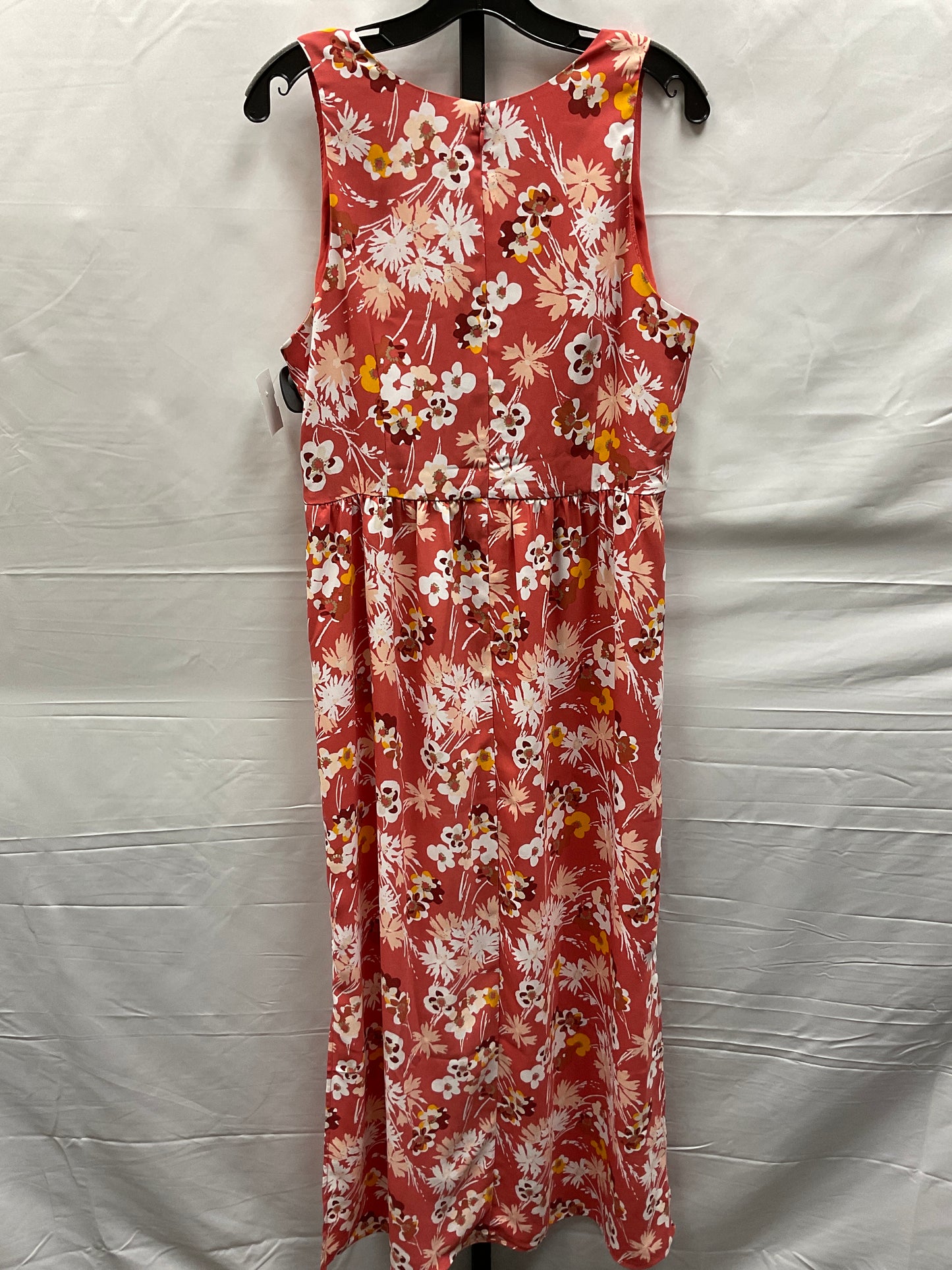 Floral Print Dress Casual Maxi Loft, Size 14petite