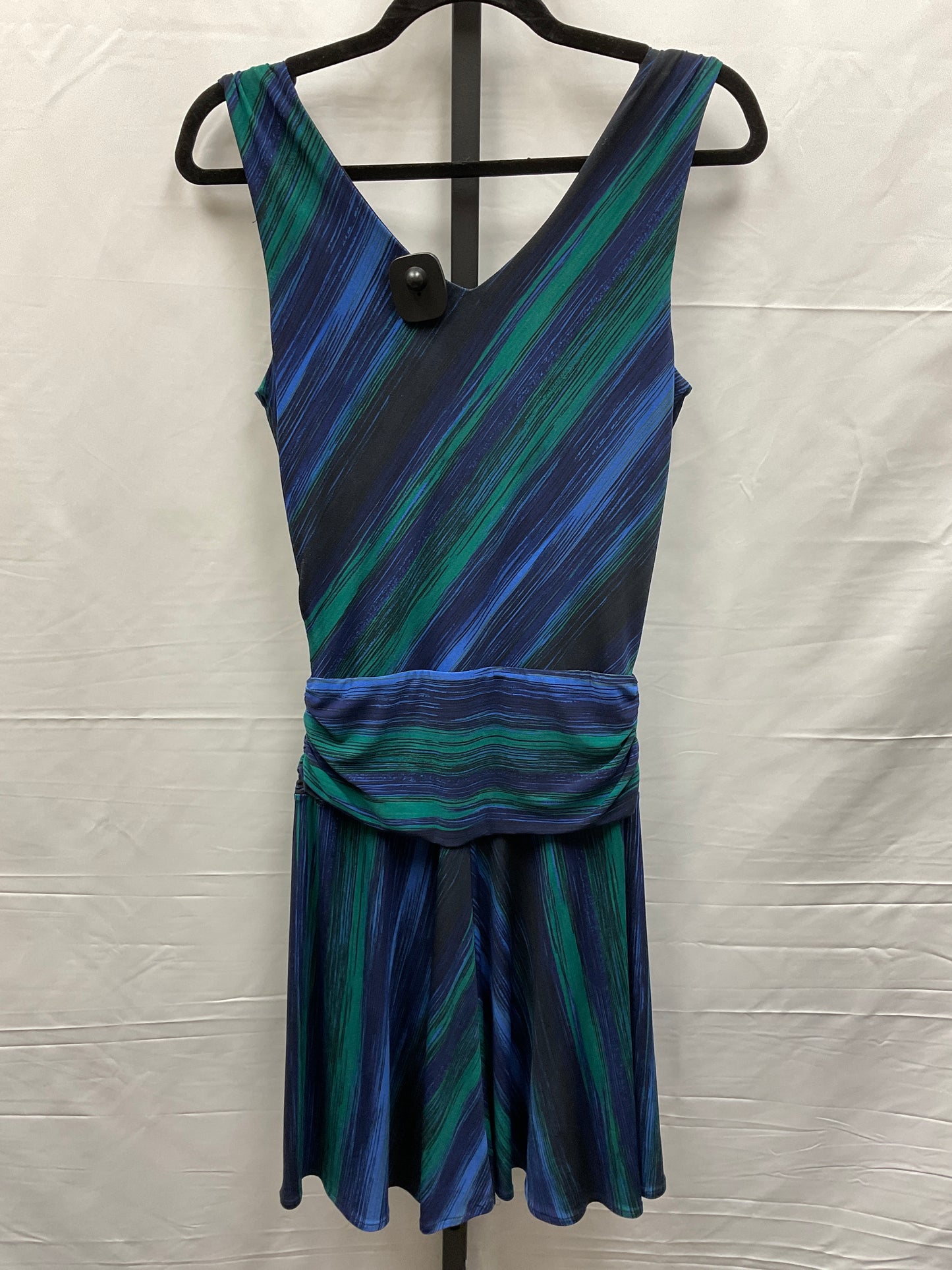 Blue & Green Dress Casual Midi Kenneth Cole Reaction, Size S