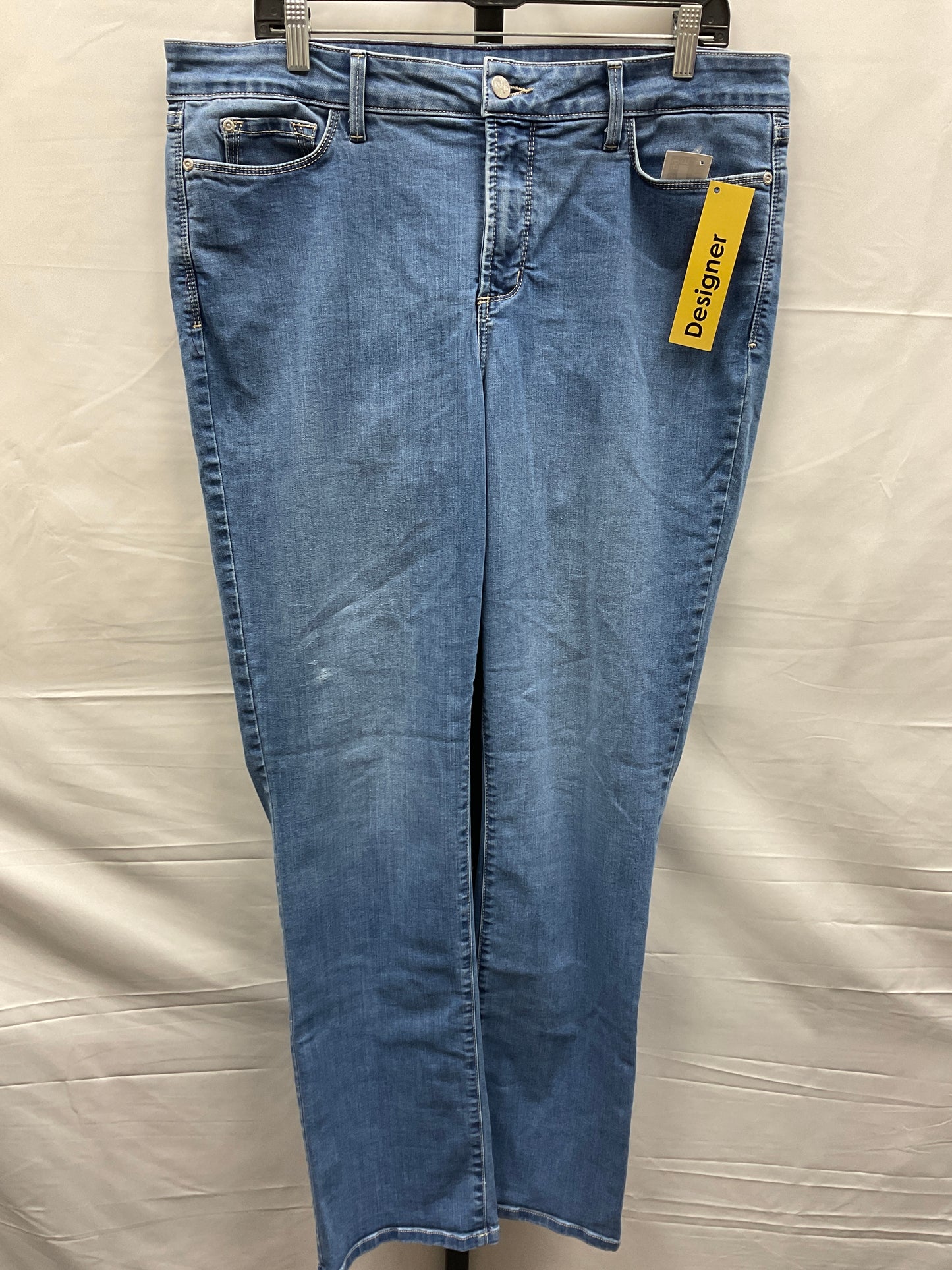 Blue Denim Jeans Designer Not Your Daughters Jeans, Size 16