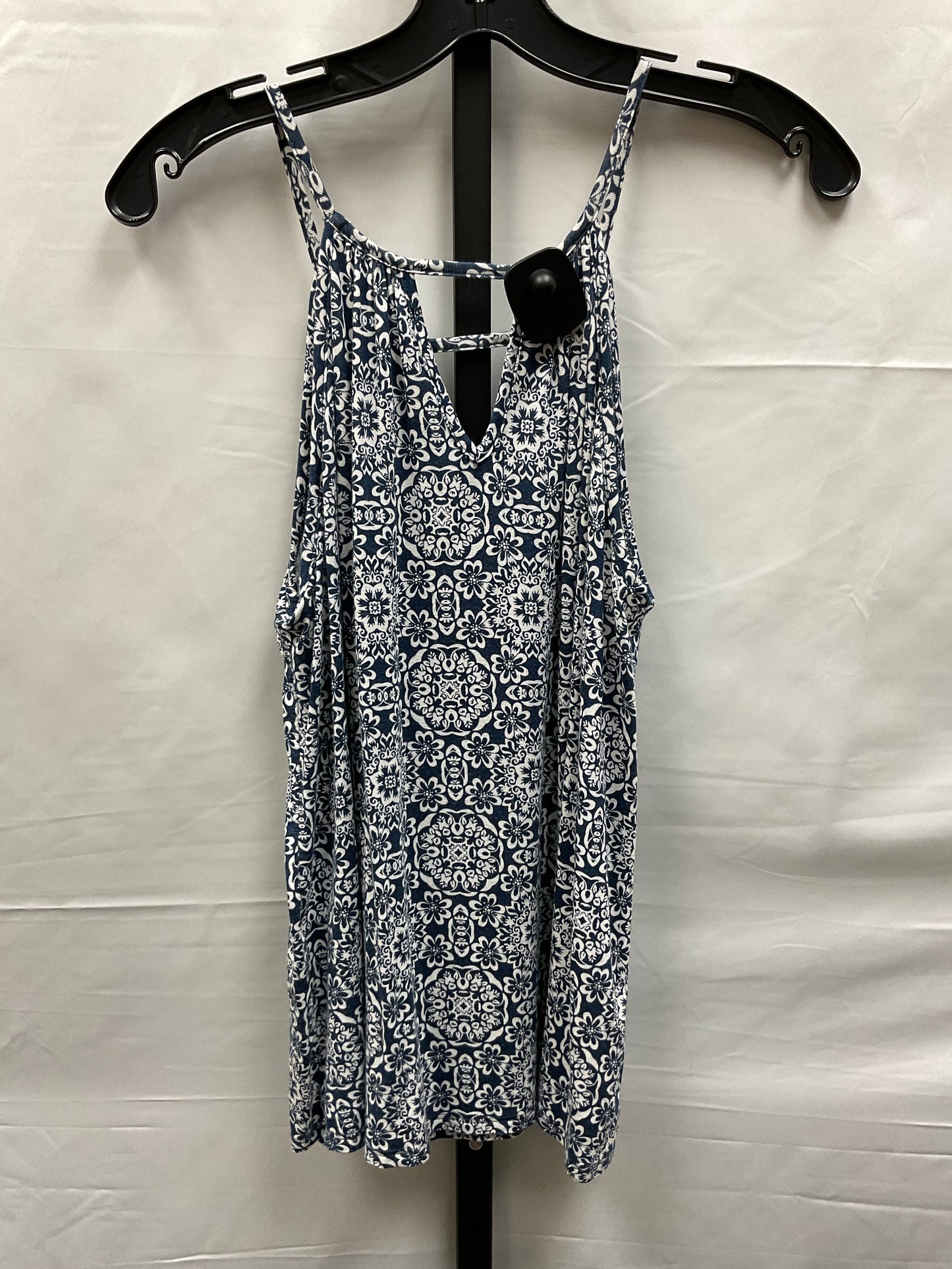 Blue & White Top Sleeveless Papermoon, Size S