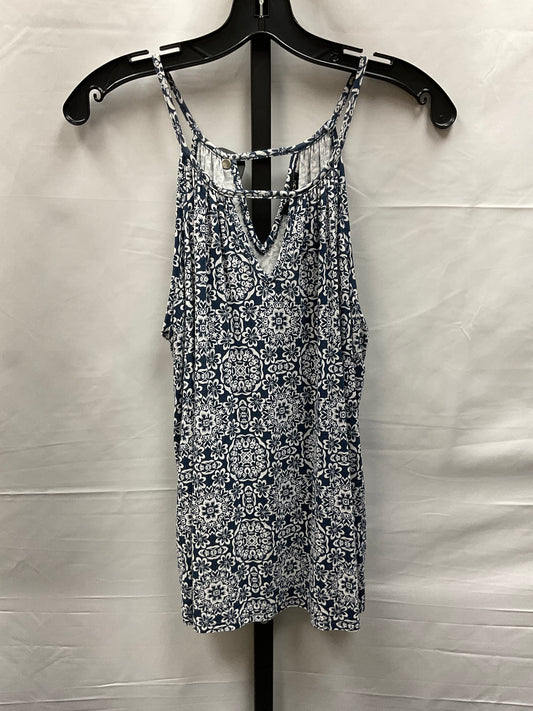 Blue & White Top Sleeveless Papermoon, Size S