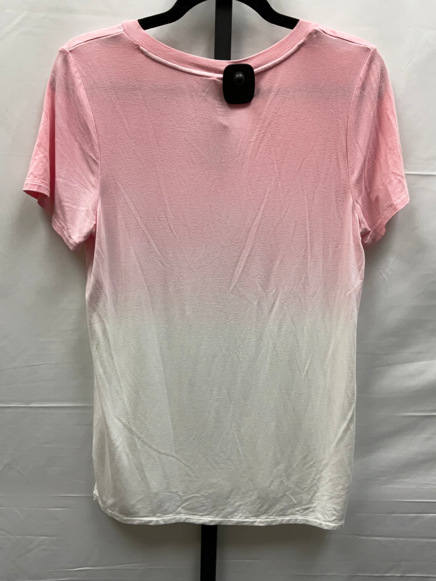 Pink & White Top Short Sleeve Market & Spruce, Size S