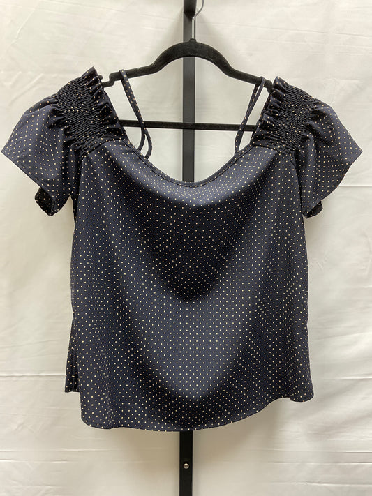 Polkadot Pattern Top Short Sleeve Clothes Mentor, Size S