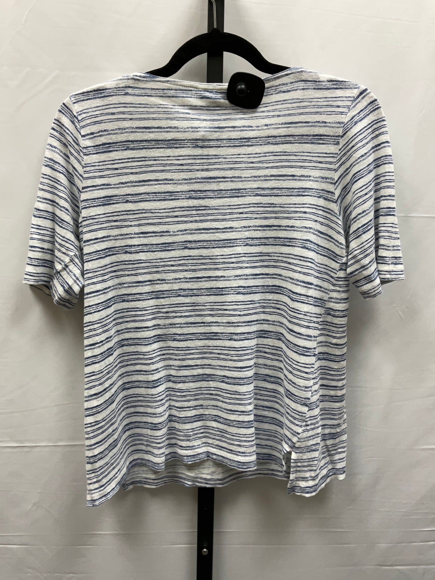 Blue & White Top Short Sleeve J. Jill, Size Petite   S