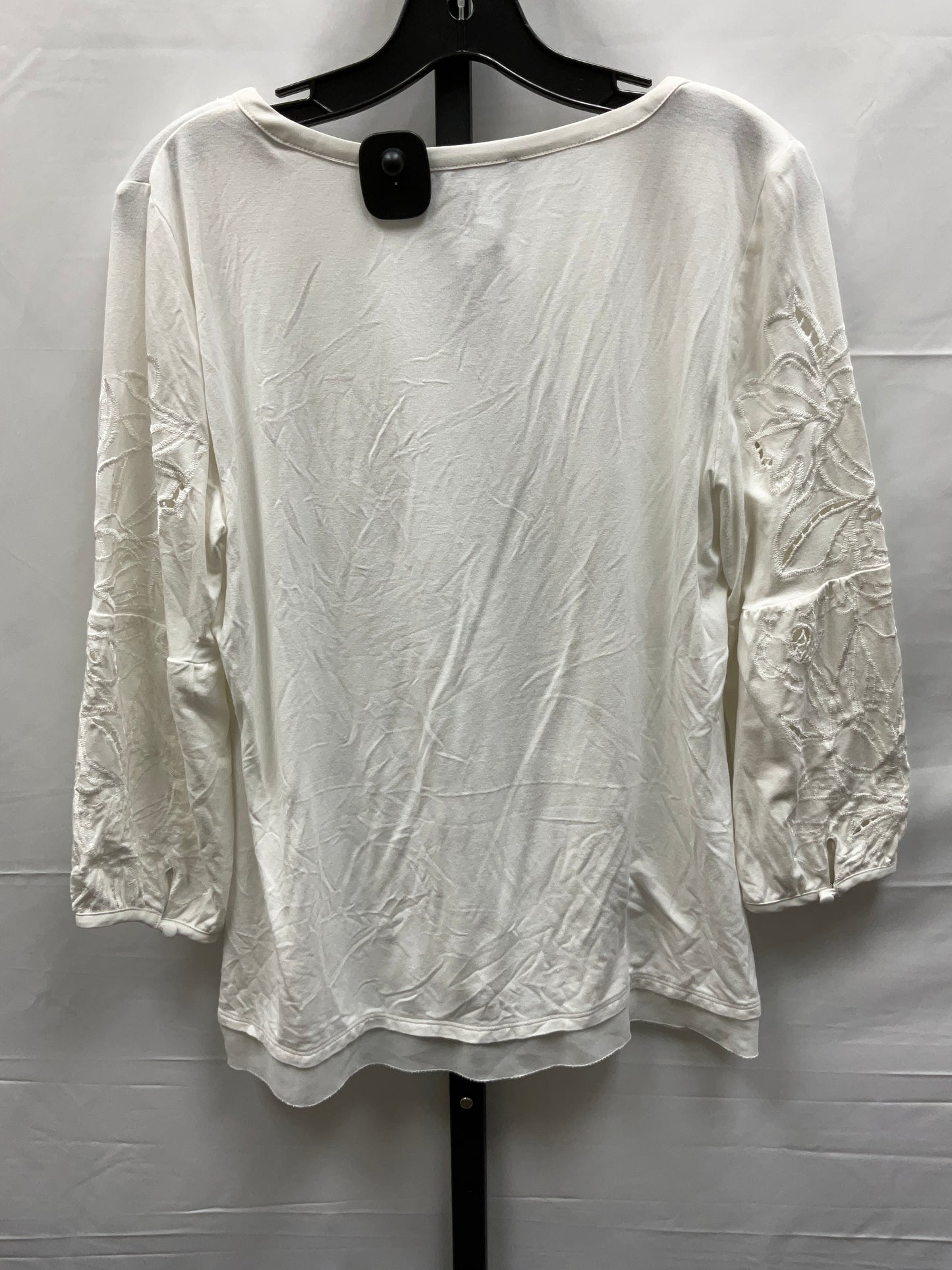 White Top Long Sleeve White House Black Market, Size S