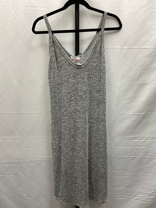 Grey Dress Casual Midi Clothes Mentor, Size M