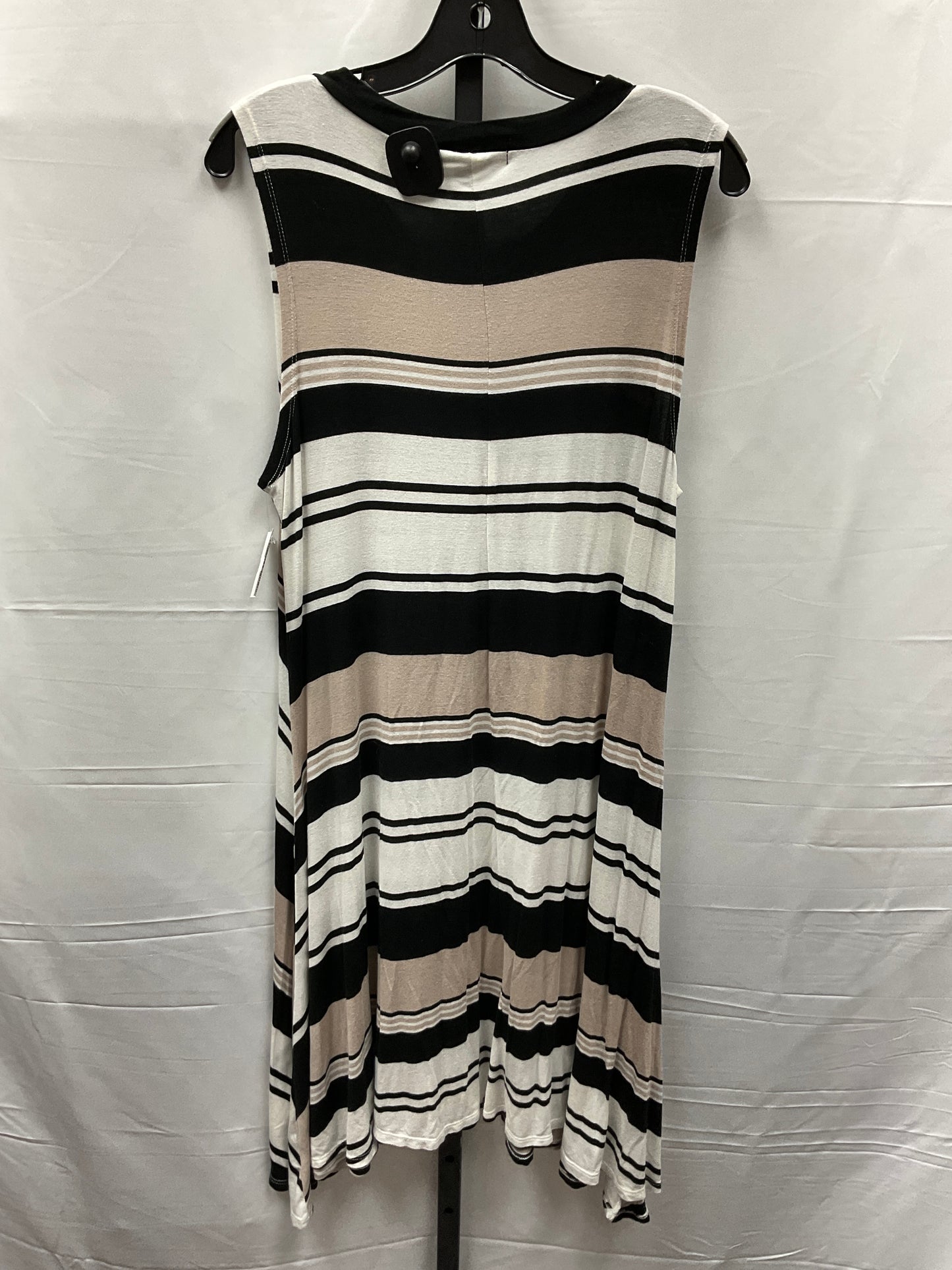 Black & Tan Dress Casual Midi Liberty Love, Size 1x