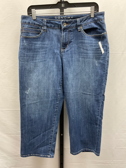 Blue Denim Capris Sonoma, Size 10