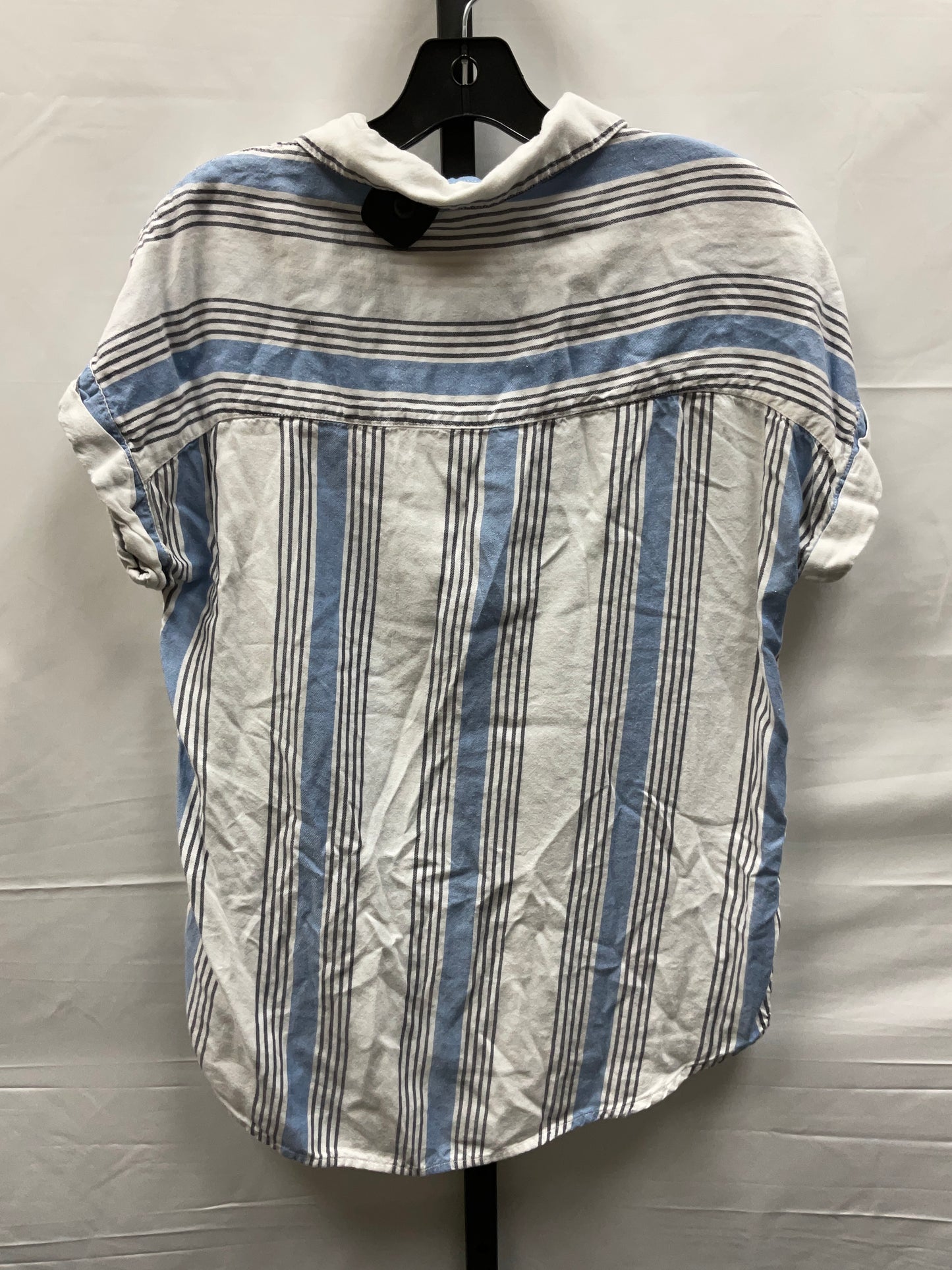 Blue & White Top Short Sleeve Beachlunchlounge, Size Xs