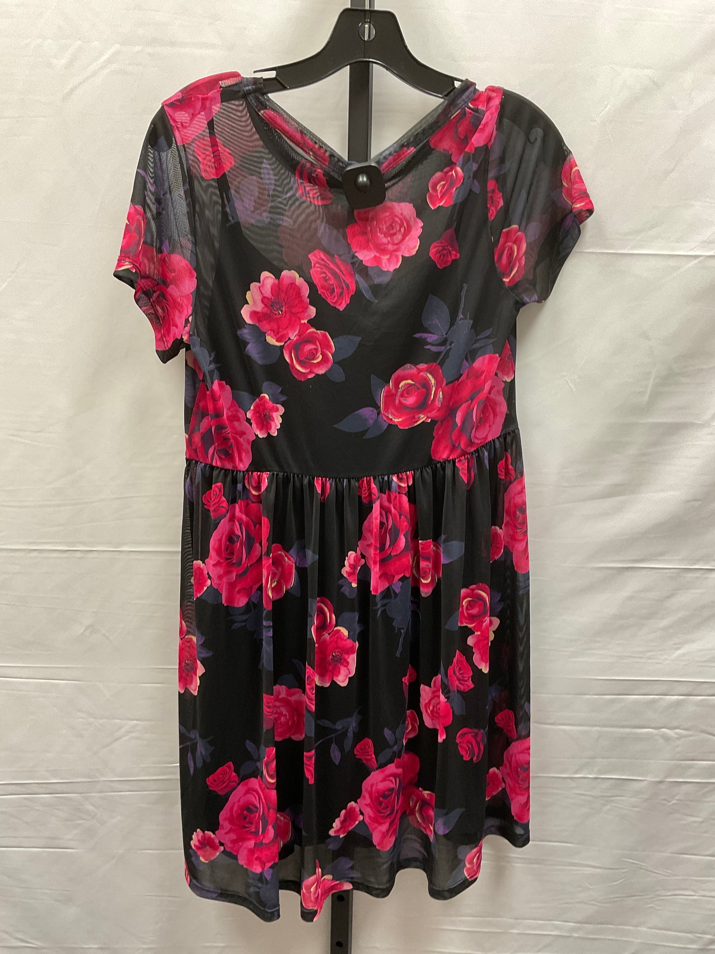 Floral Print Dress Casual Midi Clothes Mentor, Size S