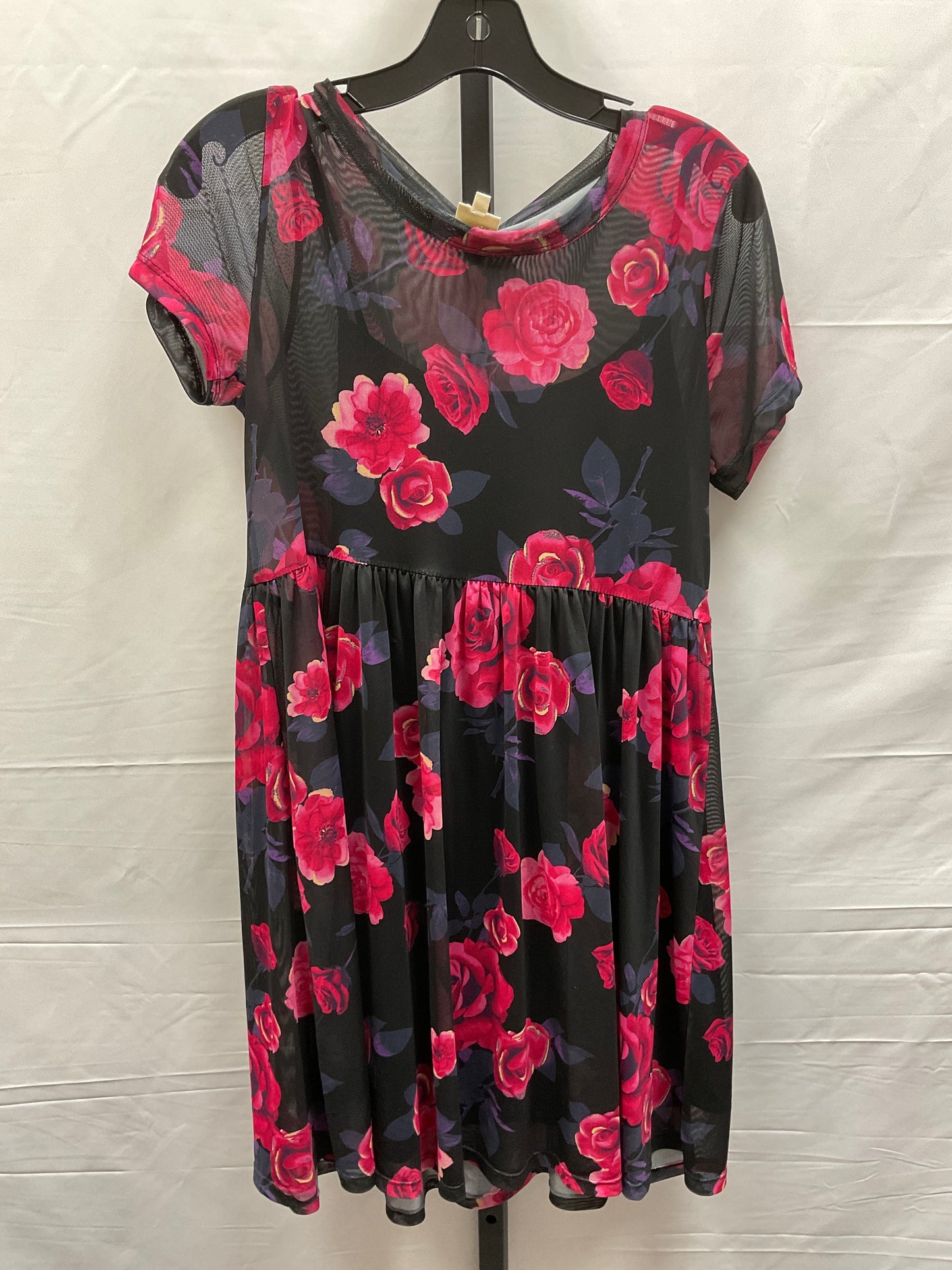 Floral Print Dress Casual Midi Clothes Mentor, Size S