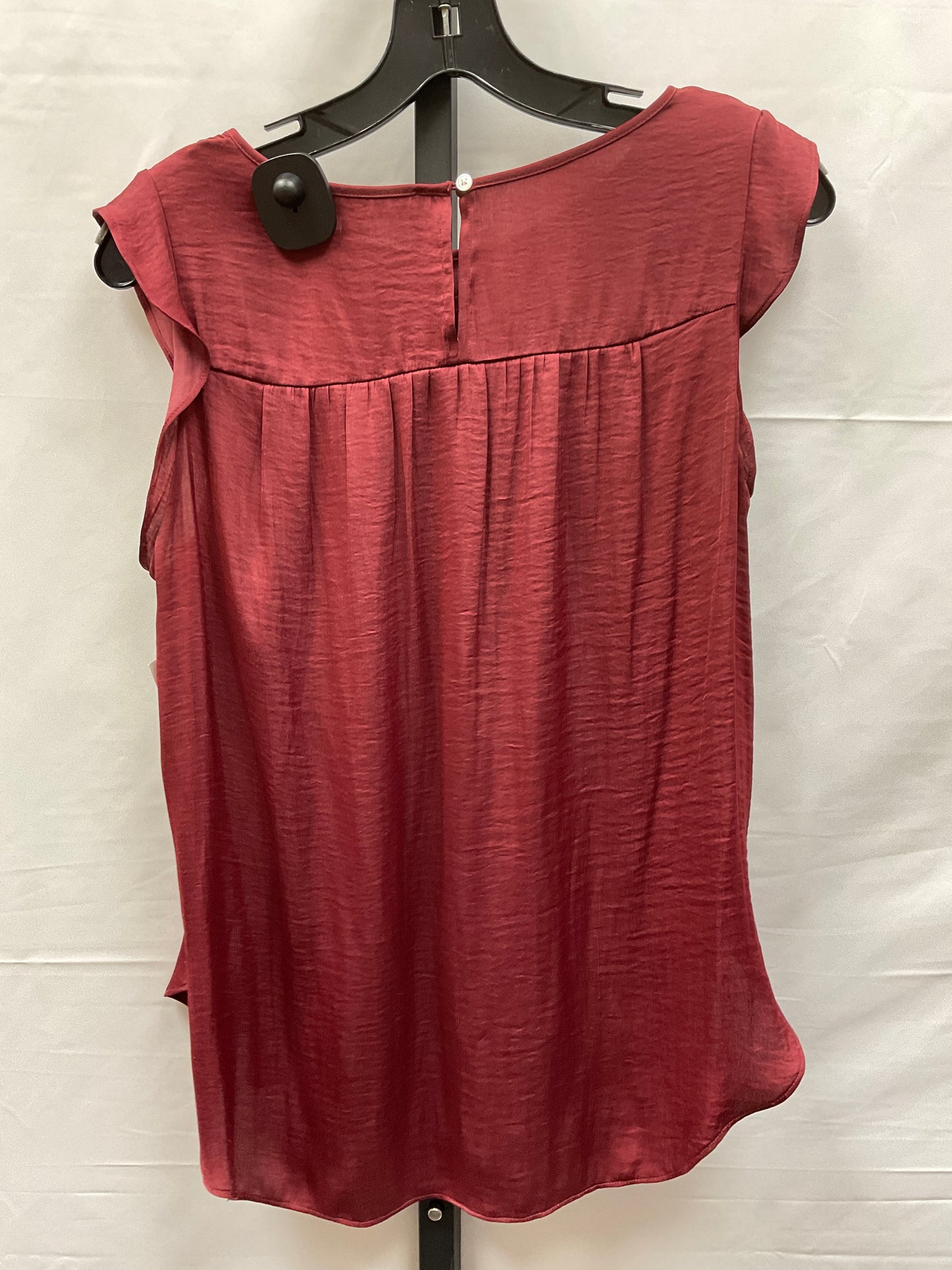 Red Top Short Sleeve Loft, Size Xs