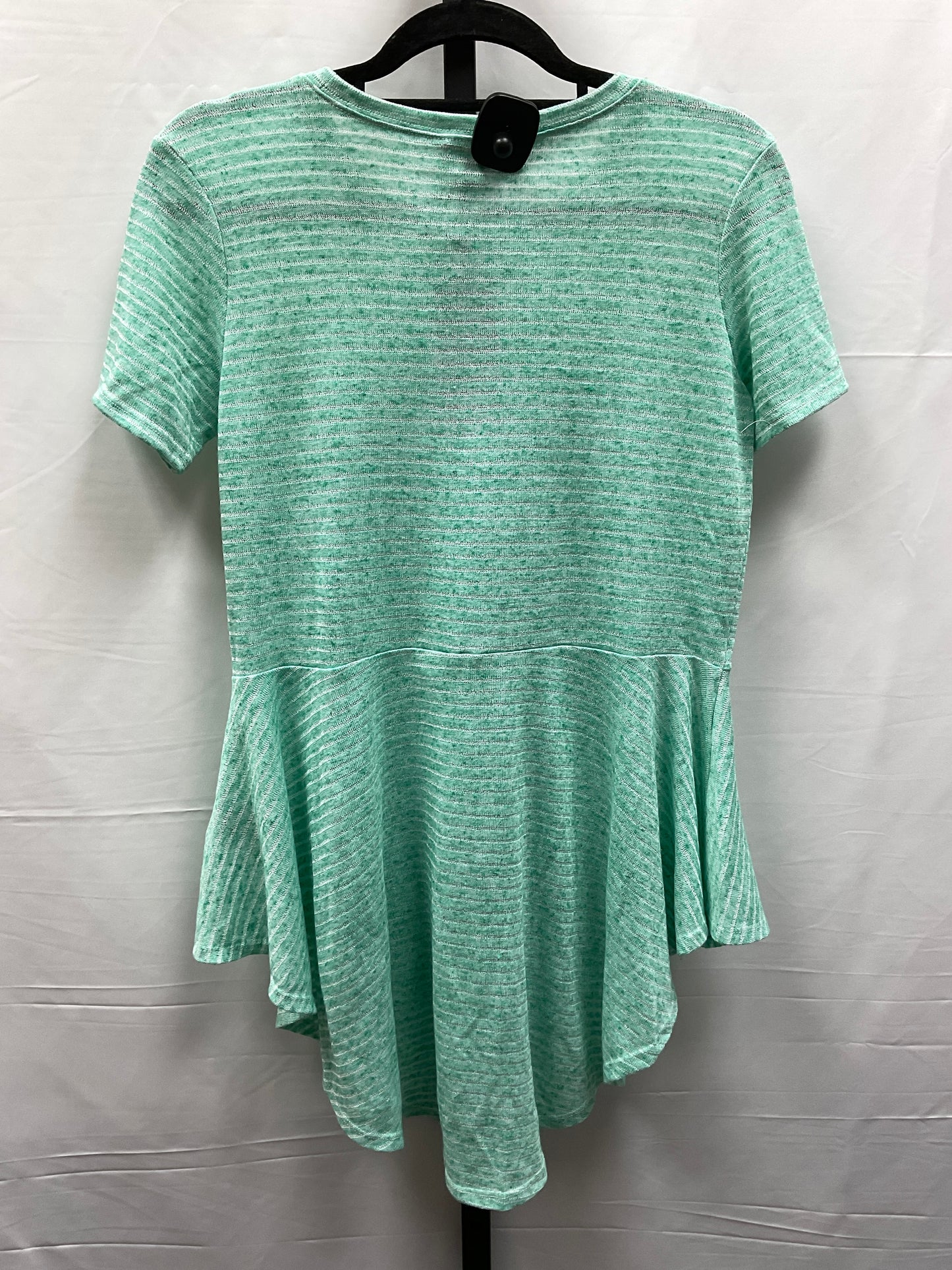 Top Short Sleeve By Diane Gilman In Aqua, Size: Xs