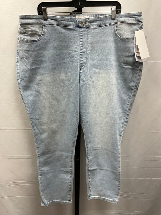 Jeans Cropped By Clothes Mentor In Blue Denim, Size: 22