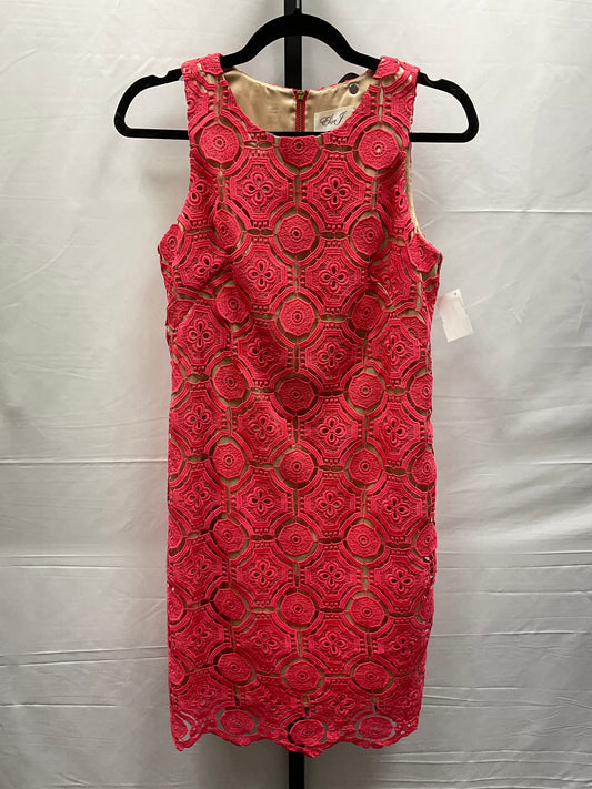 Coral Dress Casual Midi Eliza J, Size 4