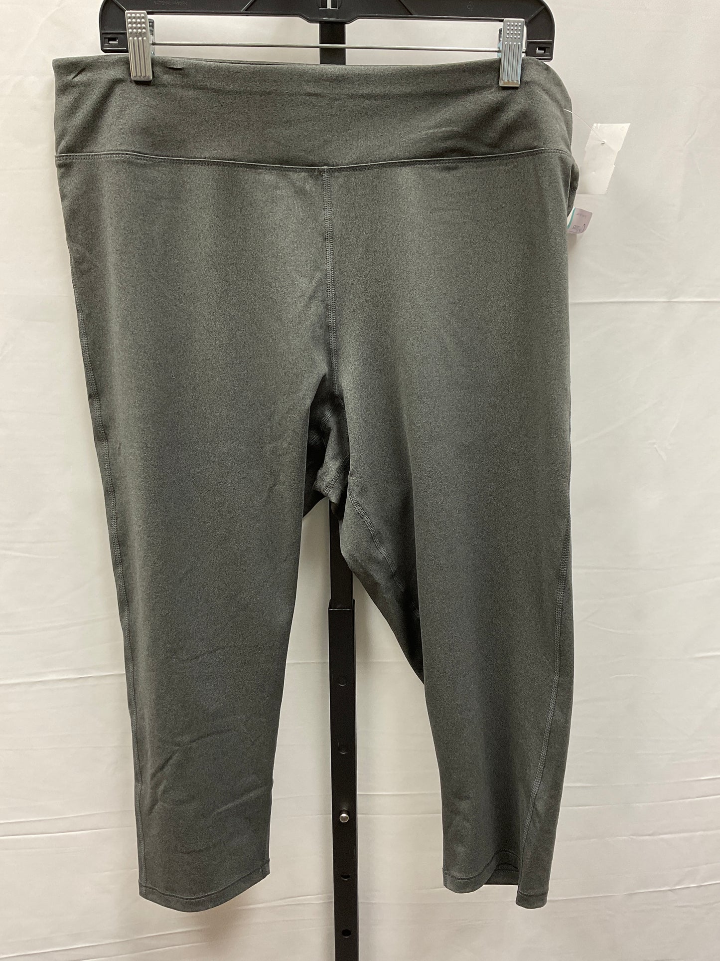 Athletic Leggings Capris By Just My Size In Grey, Size: 2x