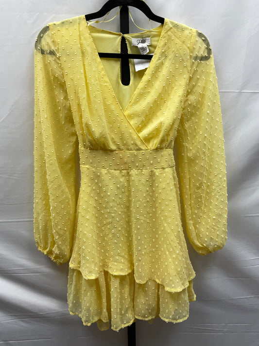 Yellow Dress Casual Short Japna, Size S