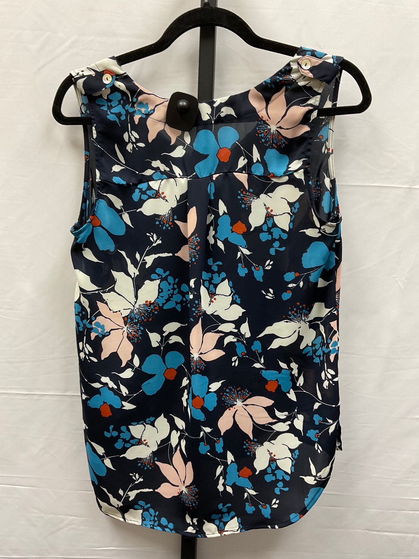 Floral Print Top Sleeveless Clothes Mentor, Size S