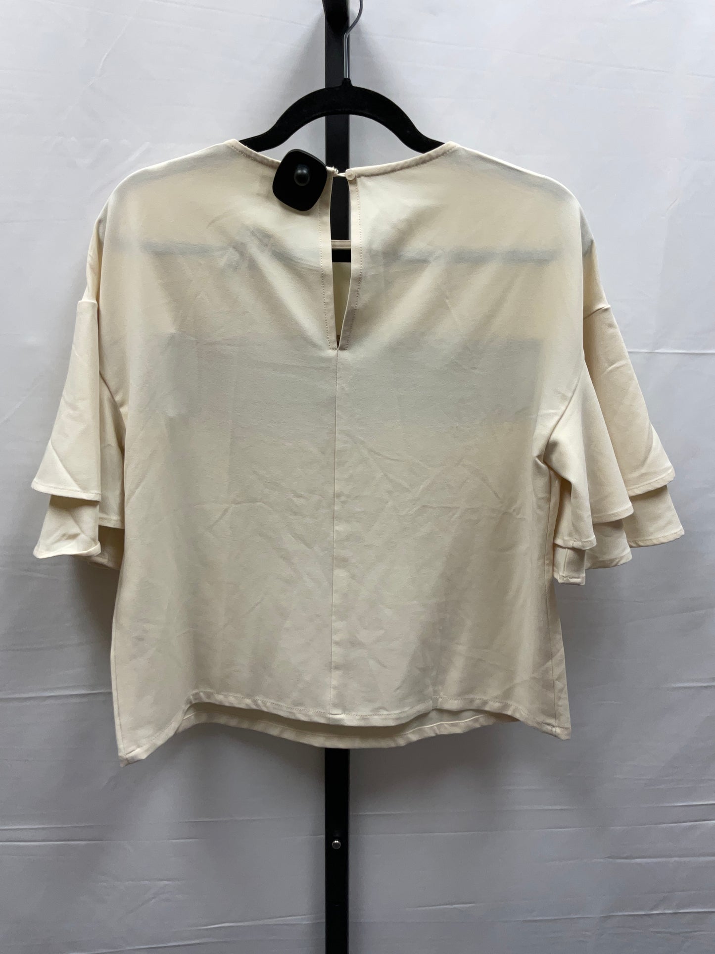 Cream Top 3/4 Sleeve Tcec, Size S