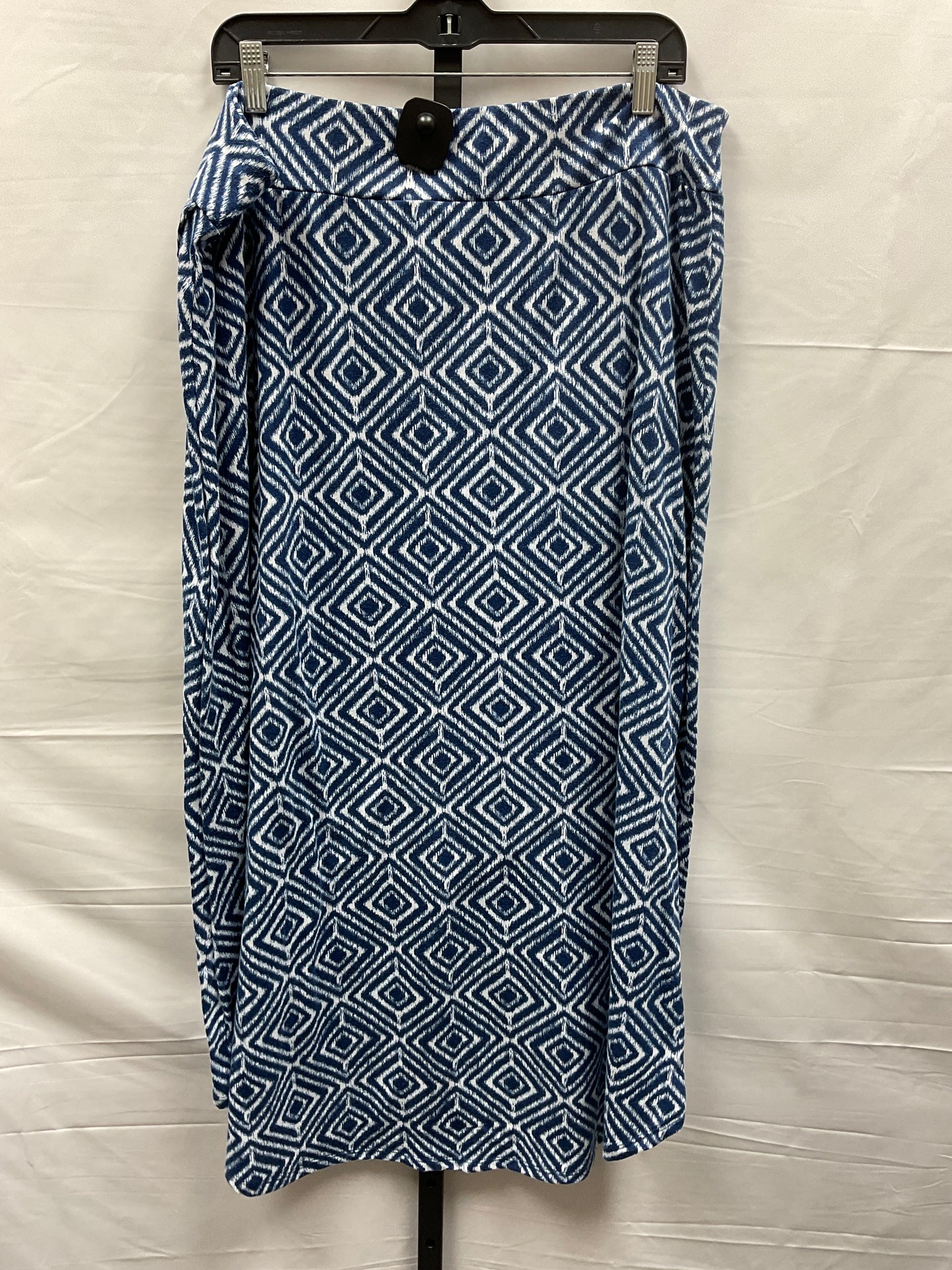 Blue & White Skirt Maxi Faded Glory, Size Xxl