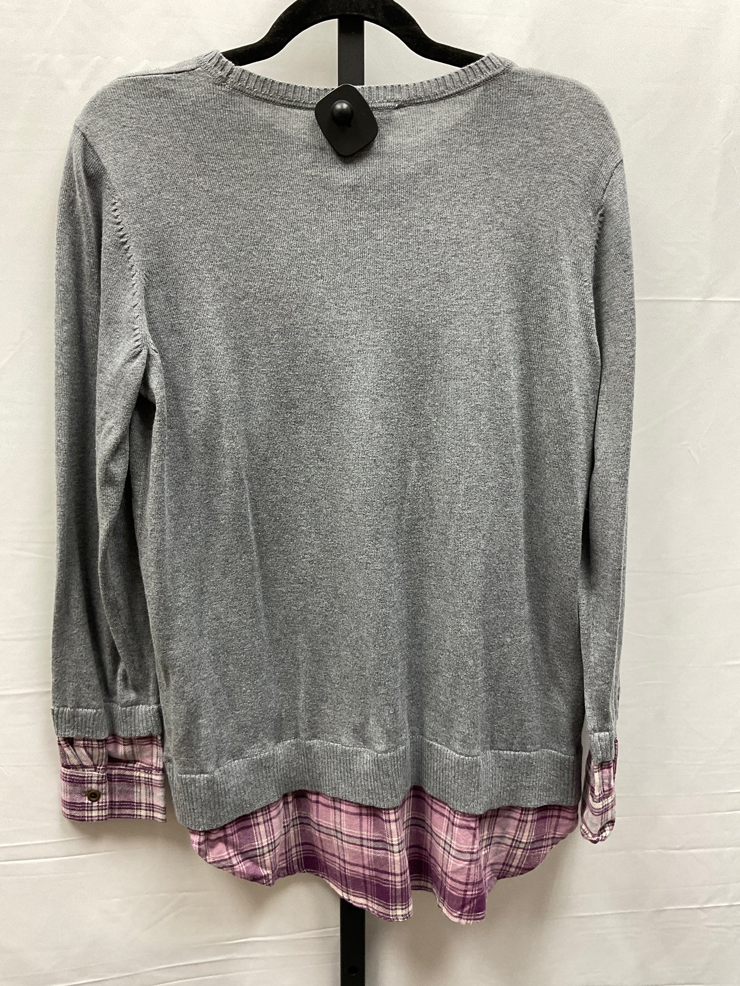 Top Long Sleeve By Coldwater Creek In Grey, Size: Petite  M