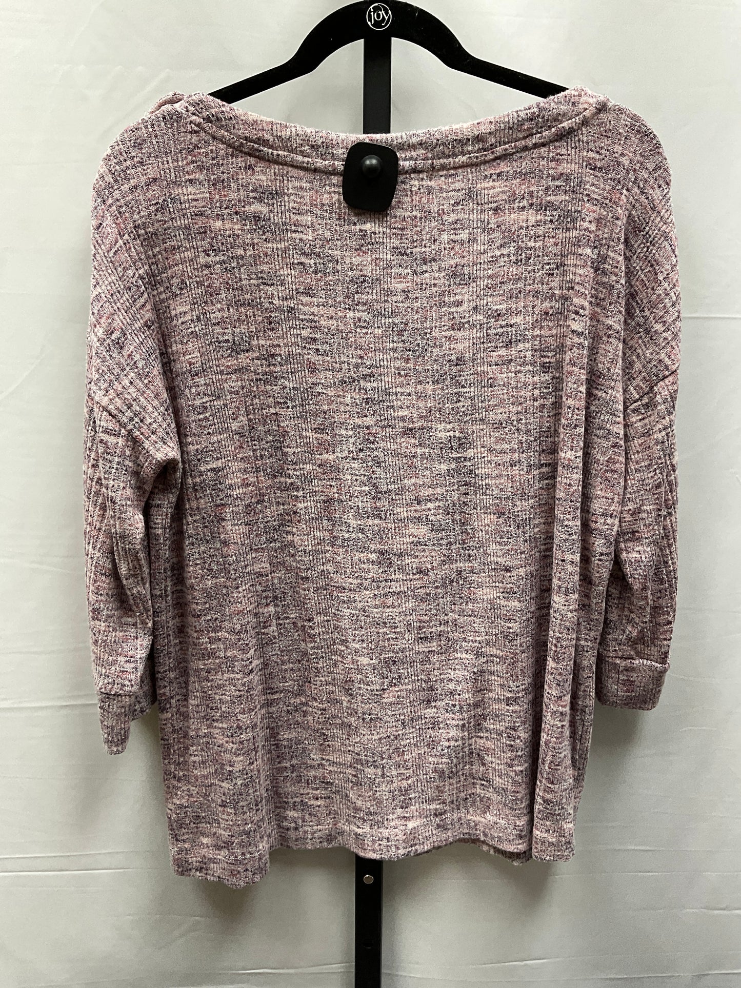 Top Long Sleeve By Clothes Mentor In Pink & Purple, Size: M