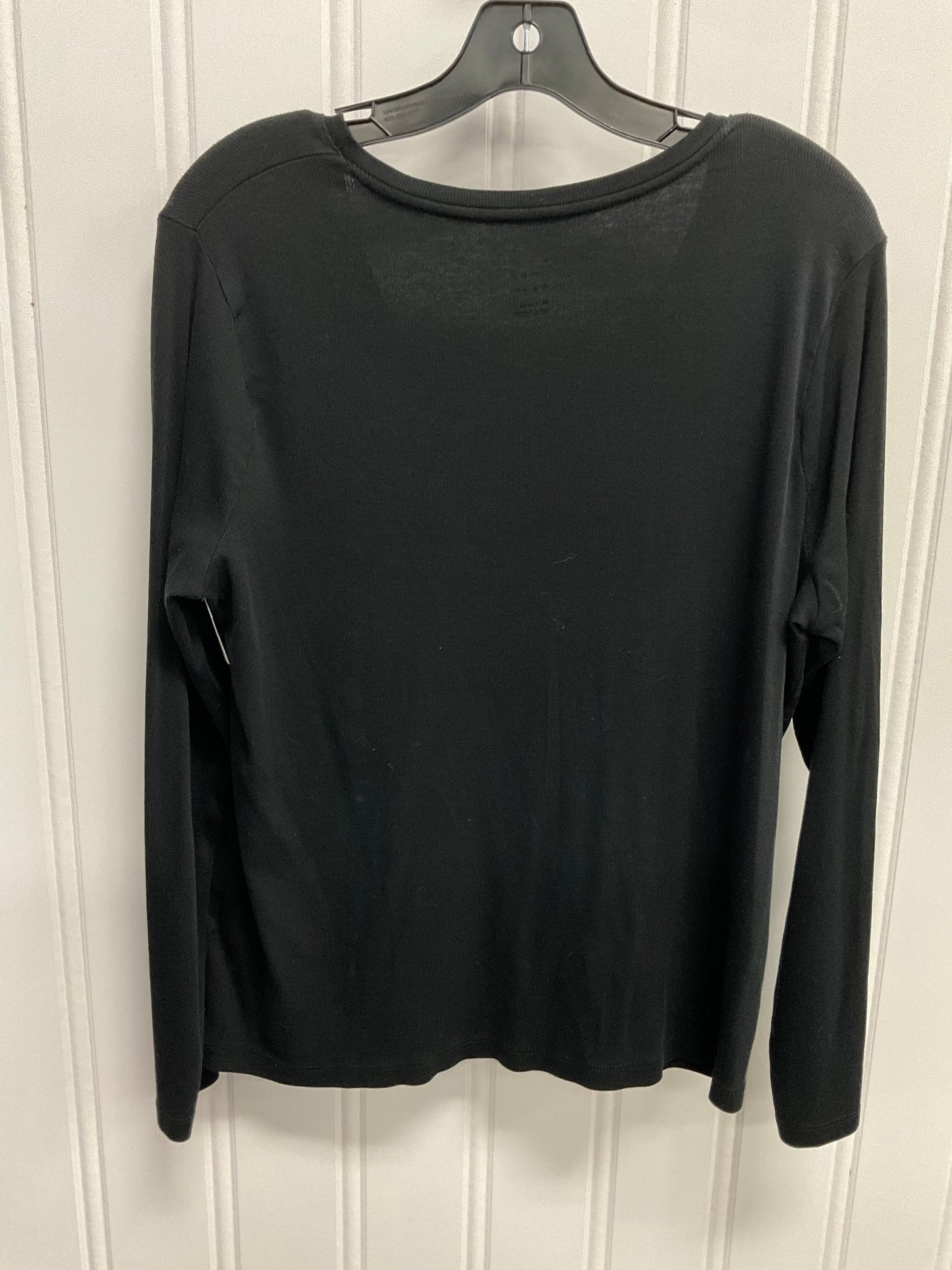 Top Long Sleeve Basic By A New Day In Black, Size: Xxl