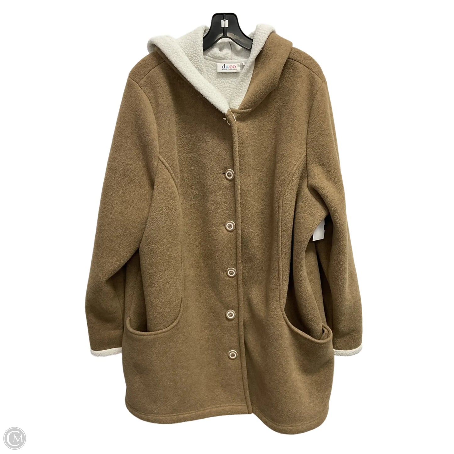Coat Other By Denim And Company In Tan, Size: Xl