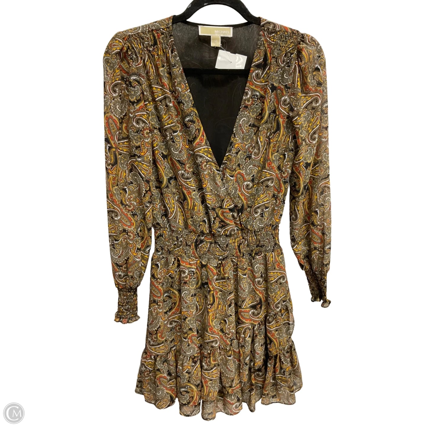 Dress Casual Midi By Michael By Michael Kors In Multi-colored, Size: Xs