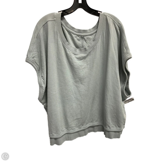 Top Short Sleeve By Athleta In Blue, Size: 2x