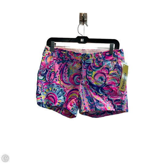 Shorts Designer By Lilly Pulitzer In Blue & Pink, Size: 2