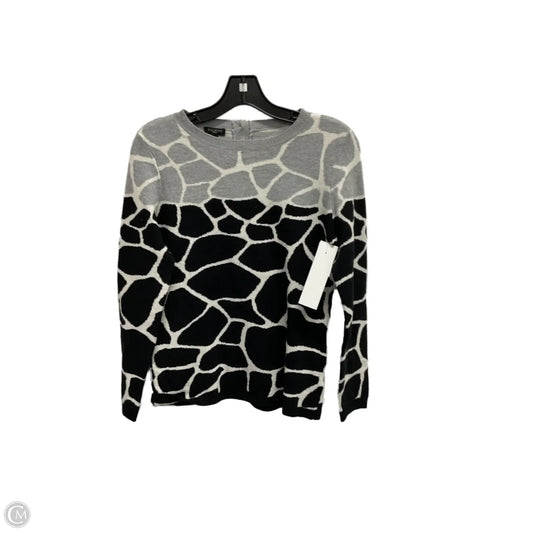 Sweater By Talbots In Black & Grey, Size: Sp