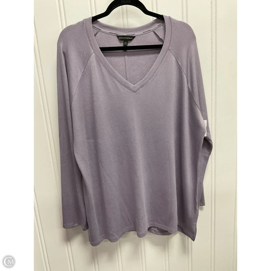 Top Long Sleeve By Banana Republic In Purple, Size: Xxl