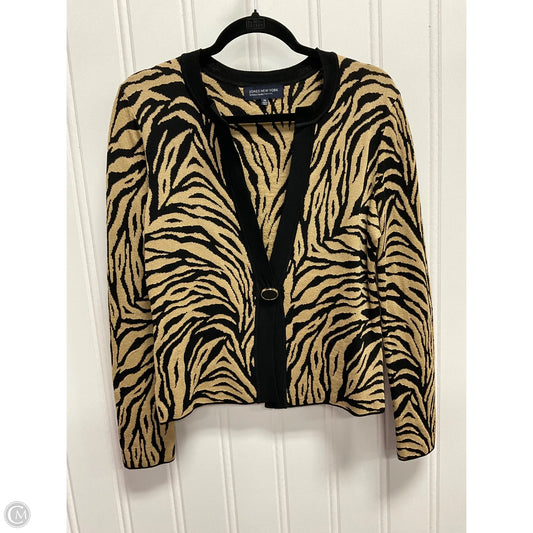 Cardigan By Jones New York In Black & Brown, Size: Mp