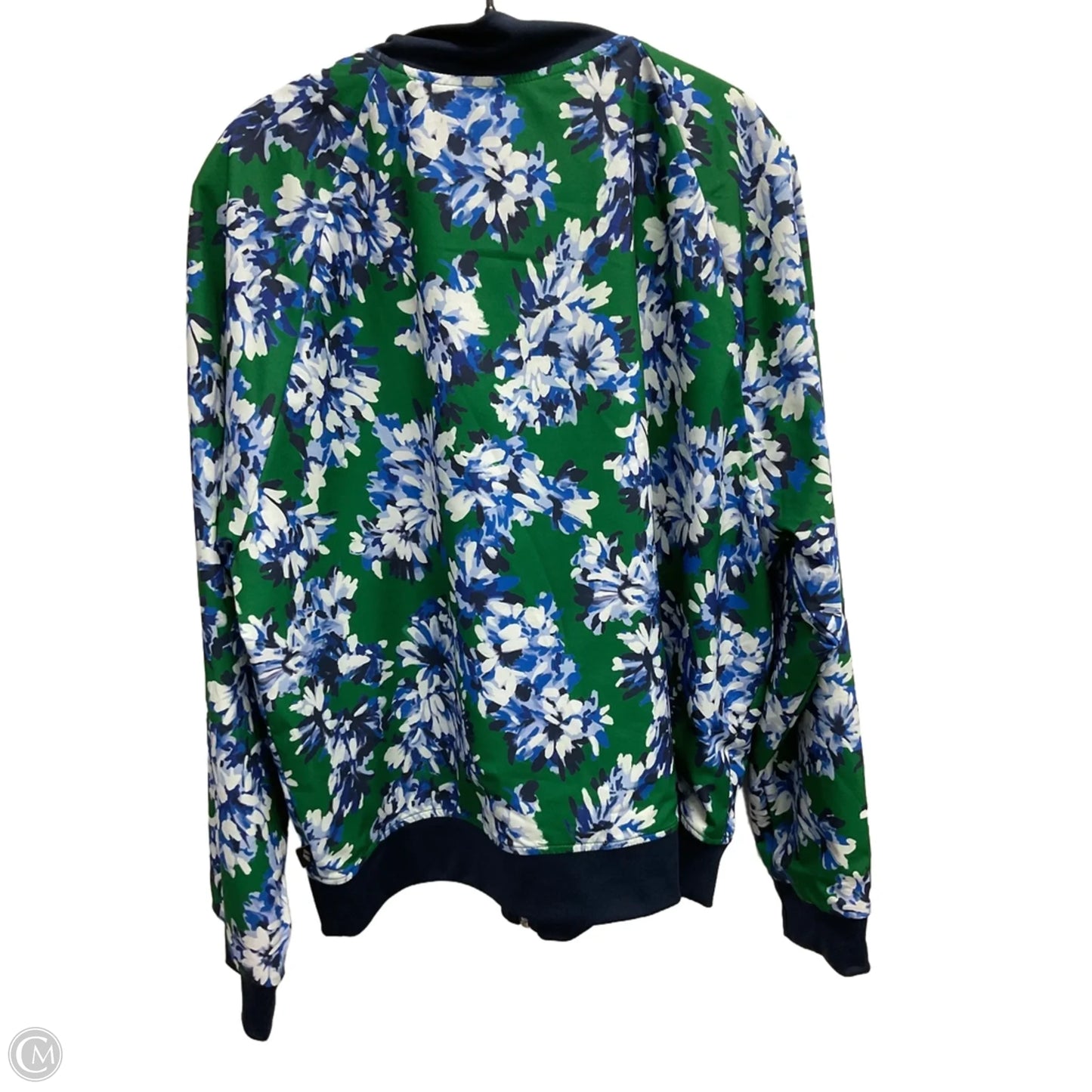 Athletic Jacket By Skechers In Blue & Green, Size: Xl