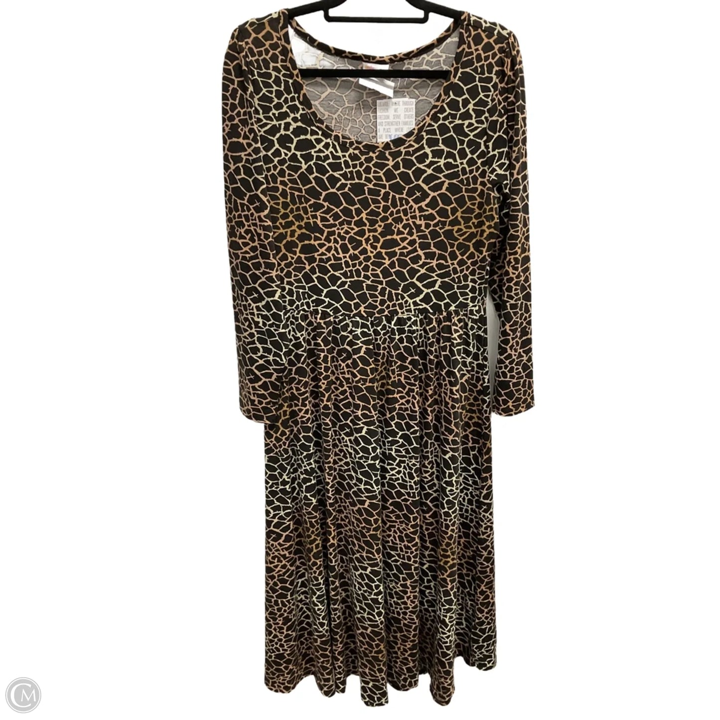 Dress Casual Maxi By Lularoe In Brown, Size: Xl