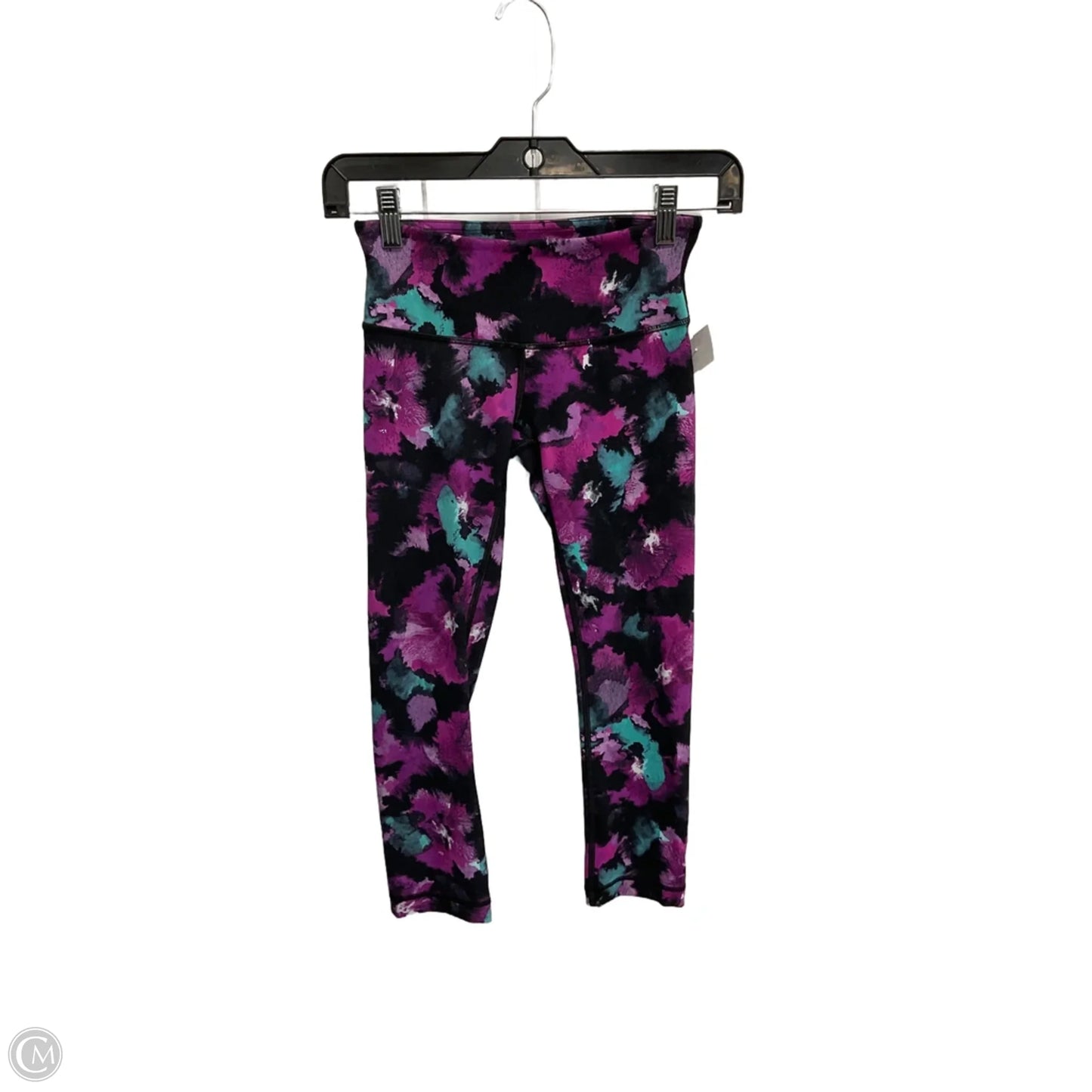 Athletic Leggings Capris By Lululemon In Blue & Purple, Size: 2