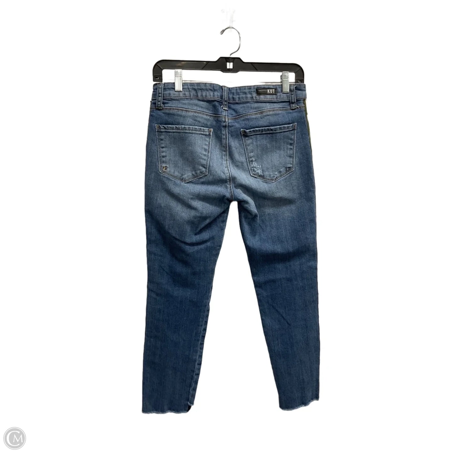 Jeans Straight By Kut In Blue & Green, Size: 2
