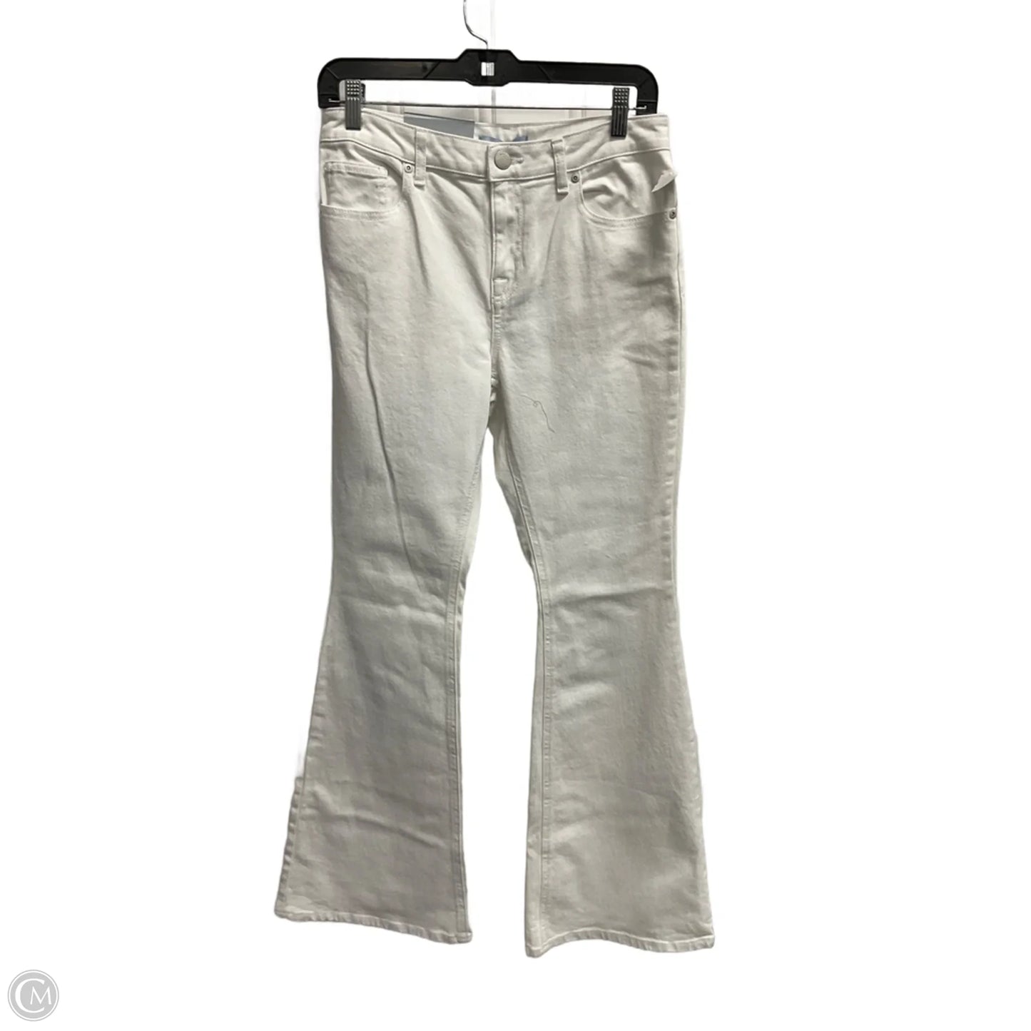 Jeans Flared By Antonio Melani In White Denim, Size: 10